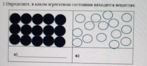 Определите, в каком агрегатном состоянии находятся вещества​