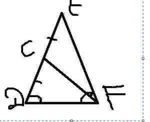 В треугольнике DEF /_D=/_F,DC=CE, FC ,CD=3,6см, EFбиссектриса. Найдите EF