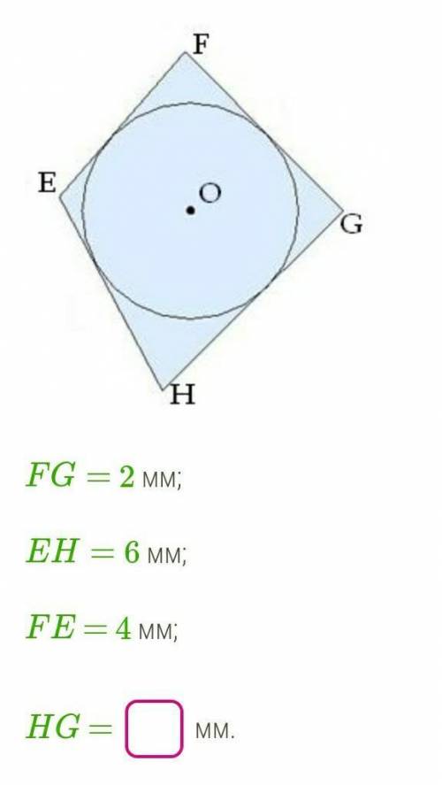 Вычислите неизвестную сторону четырехугольника, если в него вписанна окружность.​