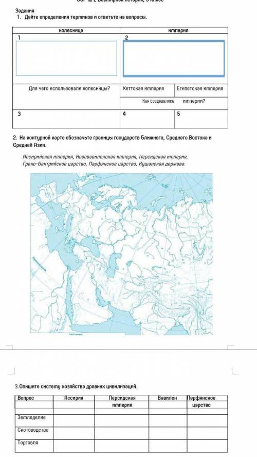 СОР ПО ВСЕМИРНОЙ ИСТОРИИ 5 КЛАСС 2 ЧЕТВЕРТЬ и 3 задание​