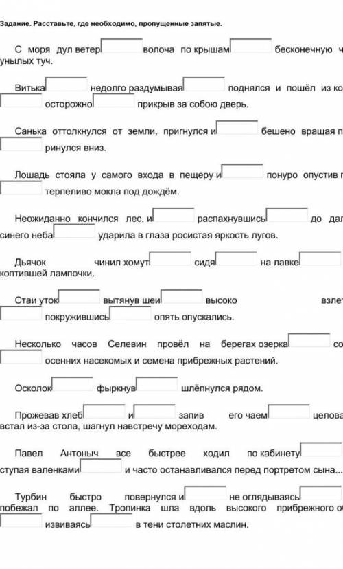 нужно расставить запятые где необходимо и морфологических разбор первого деепричастия ​