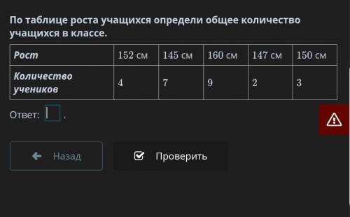 Абсолютная частота и относительная частота. Таблица частот. По таблице роста учащихся определи общее