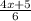 \frac{4x + 5}{6}