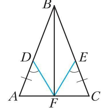 На сторонах AB, BC и AC равнобедренного треугольника ABC с Основанием AC были отмечены точки D, E и