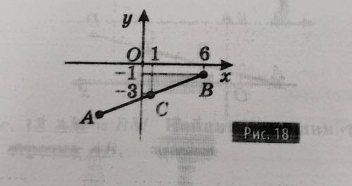 3. На рис. 18 AC = ВС. Найдите координаты точки А идлину отрезка АВ.​