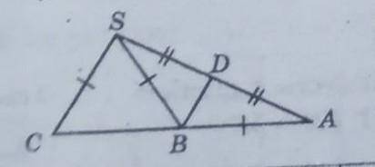 Дано: SC=SB Sb=AB SD=AD угол SCB=58 градусов Найти: угол DBA​