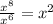 \frac{x^{8} }{x^{6} } =x^{2}