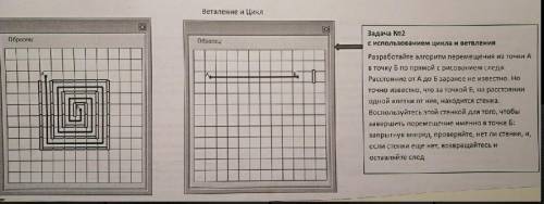 Задача №2 с использованием цикла и ветвления Разработайте алгоритм перемещения из точки А в точку Б