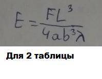 определить модуль Юнга по деформации растяжения и изгиба. Сравните найденное значение модуля Юнга в