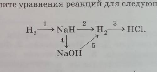 Запишите уравнения реакций для следующих переходов:​