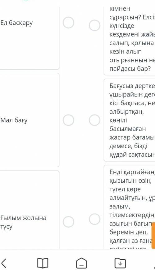 Абай Құнанбайұлы «Бірінші сөз». 3-сабақүзінділердегі идеаны сәйкестендір Комек керек​