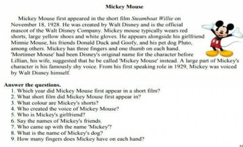 Mickey mouse mickey mouse first appeared in the short film steamboat willie on november 18, 1928. he