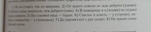 Прочитайте пословицы и поговорки как вы поняли Спишите вставляя пропущенные буквы и раскрывая скобки