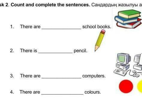 Count and complete the sentences​