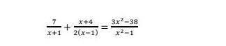 A) Укажите область допустимых значений уравнения; b) Приведите рациональное уравнение к квадратному