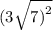 (3 \sqrt{7 {)}^{2} }