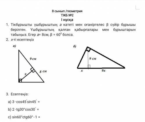 ТЖБ 8 СЫНЫП 2 ТОҚСАН ГЕОМЕТРИЯ КЕРЕК(СОЧ 8 КЛАСС 2 ЧЕТВЕРТЬ ГЕОМЕТРИЯ НУЖНА(​