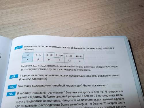 Из задания найти арифметическое среднее и стандартное отклонение данных интервалов