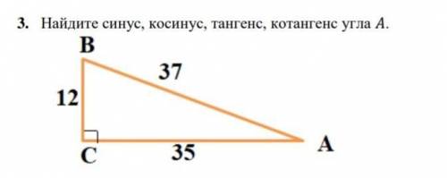 Найдите синус, косинус, тангенс, котангенс угла ОЧЕНЬ У МЕНЯ СОЧ ​