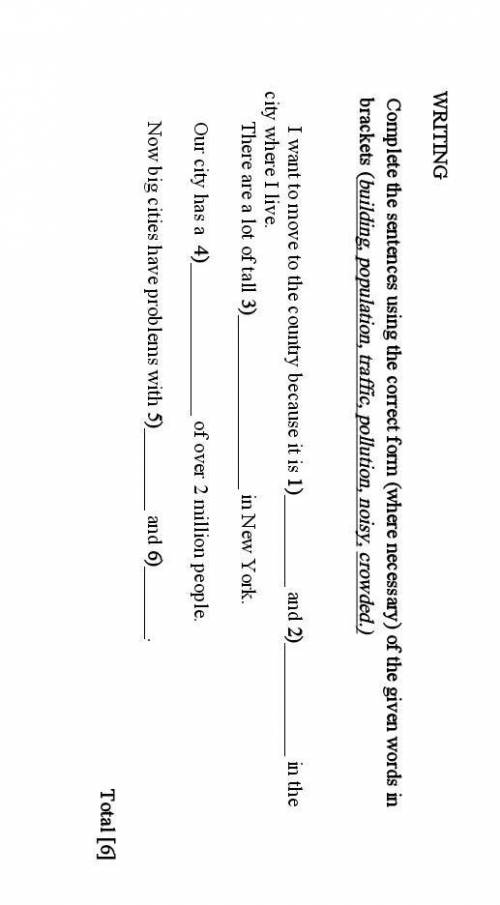 Complete the sentences using the correct form (where necessary) of the given words in brackets (buil