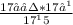 \frac{17⁻⁷ * 17⁹}{17^15}