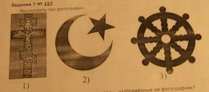 Рассмотрите три фотографии. 1)2)3)Какая деятельность объединяет символы, изображённые на фотографиях