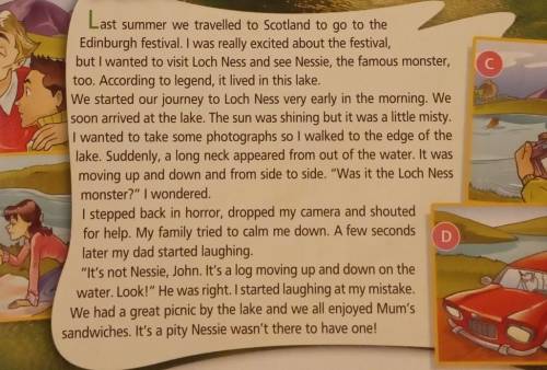 Para 1: When did the story happen? Where did ithappen? Was he withother people?Para 2: What happened