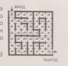 В каждом квадратике волшебного лабиринта лежит по кусочку сыра. Мышка хочет пройти полабиринту от вх
