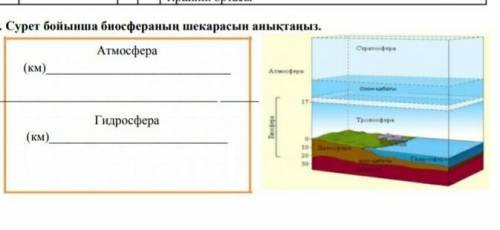 ГЕОГРАФИЯ 7 СЫНЫП сурет бойынша биосферанын шекарасын аныктаныз КЕРЕК ТЕЗ ОТИНЕМИН​