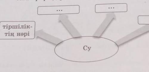 Тыңдалым мәтінін негізге ала отырып, судың қасиетін сызбаға түсіріңдер нужно ​