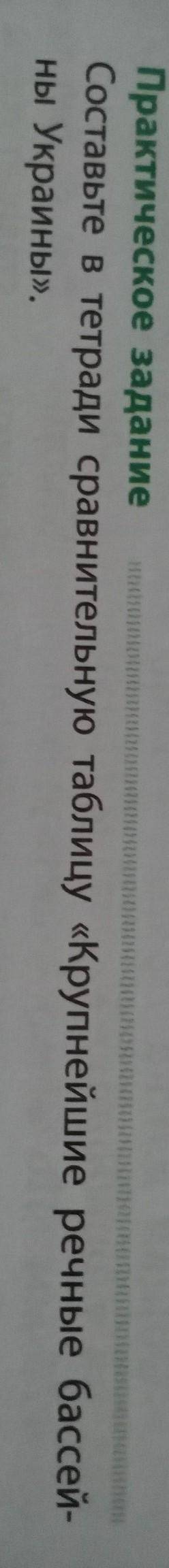 Составьте в тетради сравнительную таблицу Крупнейшие речные бассейны Украины​
