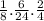 \frac{1}{8} . \frac{6}{24} . \frac{2}{4}