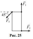 На прямоугольную пластину (рис. 25) в её плоскости действуют силы F1=F2=20 H, F3=20√2 H. Покажите, ч