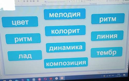 Распределите средства выразительности музыки иЖивописи по двум колонкам.Обоснуйте свой ответ.Столбик