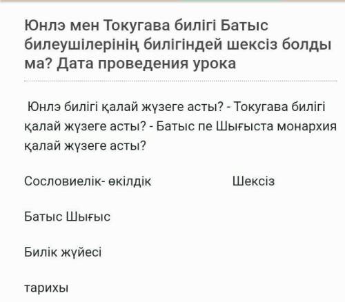 Юнлэ билігі қалай жүзеге асты? - Токугава билігі қалай жүзеге асты? - Батыс пе Шығыста монархия қала