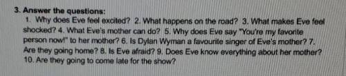 1. why does eve feel excited?​