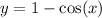 y = 1 - \cos(x)