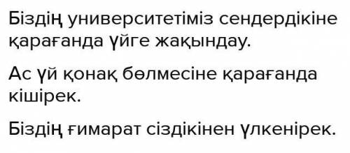 Қандай? Ойланайық5. Сызбаға қарап, сөйлем құра.Неге?Не?...қа...ке...ға .қарағанда...ге...а-рақ-рек-ы