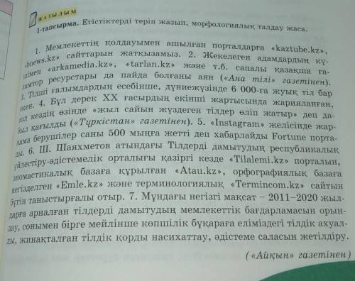 6-тапсырма. «Қос жазба» күнделігіне 1-тапсырмада айтылған әлеумет- тік желілерді теріп жазып, түсіні