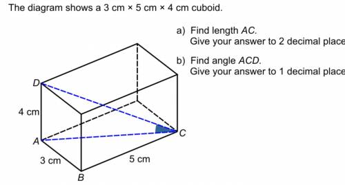 решить данную задачу С перевода на руссикй 1)Найти длину АС2) Найти размер угла ACD