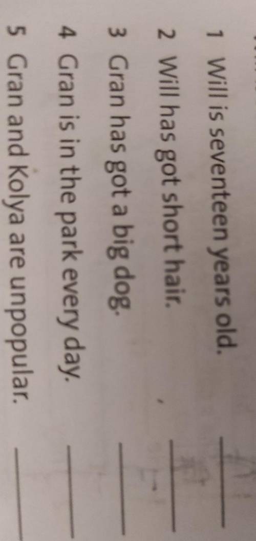 Read the text again. Are the sentences true or false?trueWill is Josh's cousin.+1 Will is seventeen