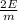 \frac{2E}{m}