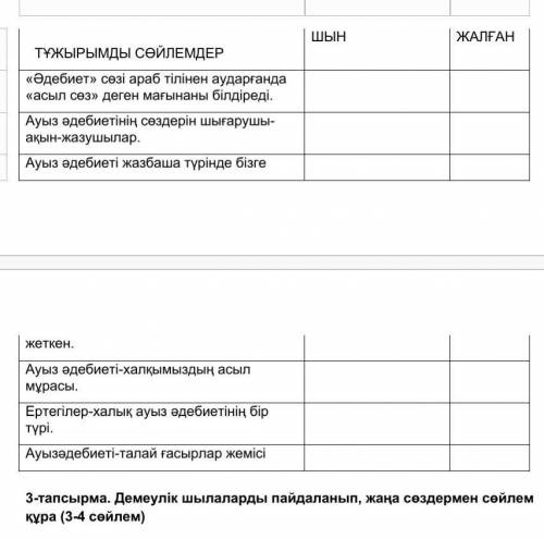 1-тапсырма. Мәтінді оқы. Түсінгеніңді айтып бер (аудиожазылым) «Әдебиет» сөзі араб тілінен аударғанд