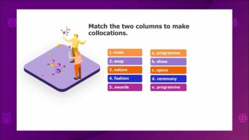 Match the two columns to make collocations