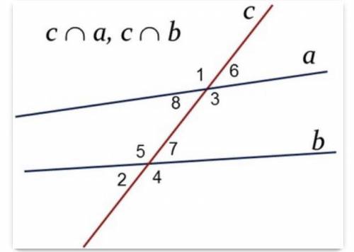 Выберите верные утверждения ∠7 и ∠6 - соответственные углы; ∠7 и ∠1 - накрест лежащие углы; ∠2 и ∠4