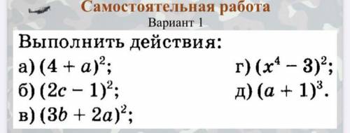 Самостоятельная работа Вариант 1 Выполнить действия: на неправильные ответы кидают жалобы