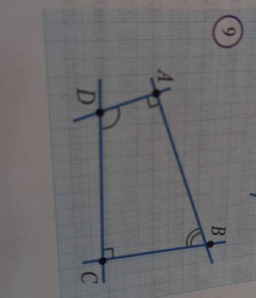 Углы A и C на рисунке 9 прямые . угол D в два раза больше угла B. Найдите эти два угла​