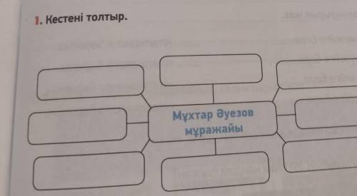 1. Кестені толтыр.Мұхтар Әуезовмұражайы​