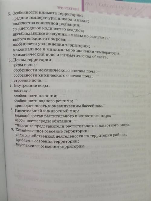 ПЛАН ОПИСАНИЯ ПРИРОДНОГО РАЙОНА УРАЛ