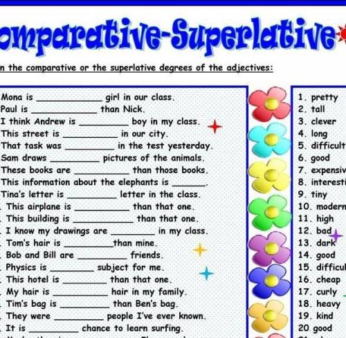 Comparative-Superlative ​